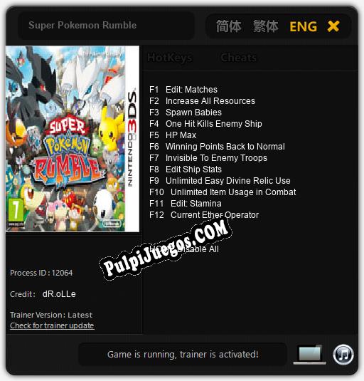 Super Pokemon Rumble: Treinador (V1.0.40)