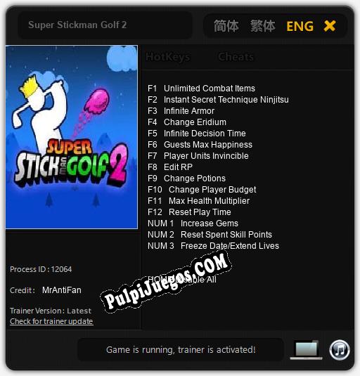 Super Stickman Golf 2: Treinador (V1.0.18)