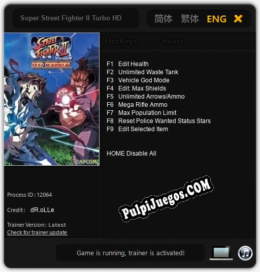 Super Street Fighter II Turbo HD Remix: Trainer +9 [v1.6]