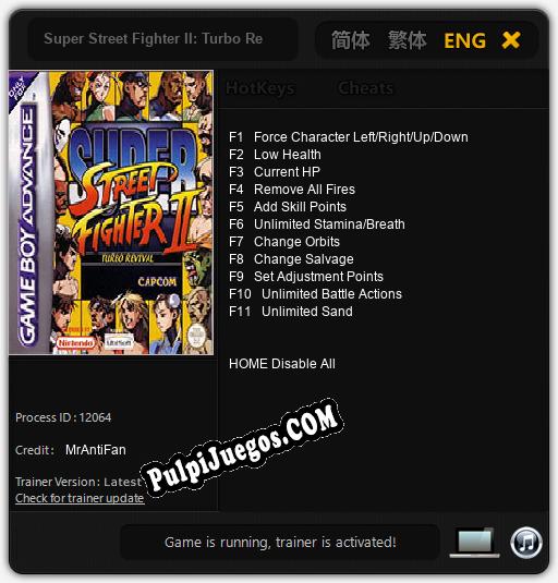 Entrenador liberado a Super Street Fighter II: Turbo Revival [v1.0.1]