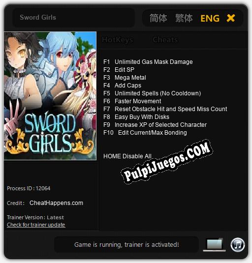 Sword Girls: Treinador (V1.0.32)