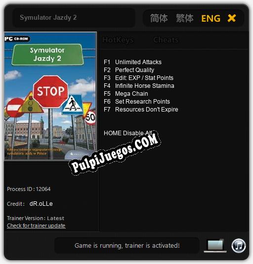 Symulator Jazdy 2: Treinador (V1.0.84)