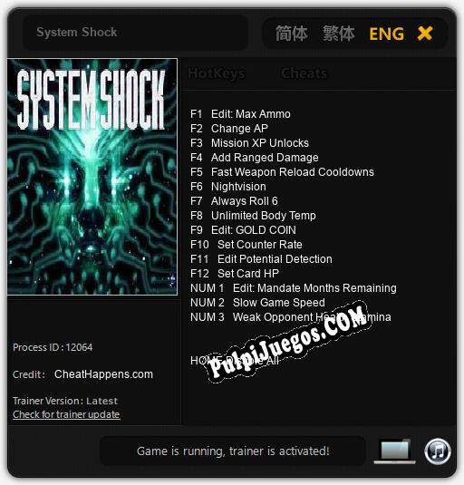 System Shock: Cheats, Trainer +15 [CheatHappens.com]