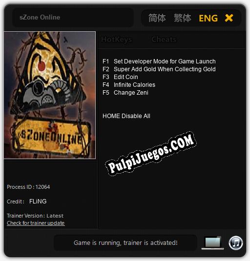 sZone Online: Cheats, Trainer +5 [FLiNG]