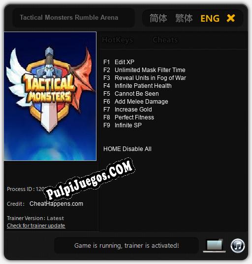 Tactical Monsters Rumble Arena: Trainer +9 [v1.6]