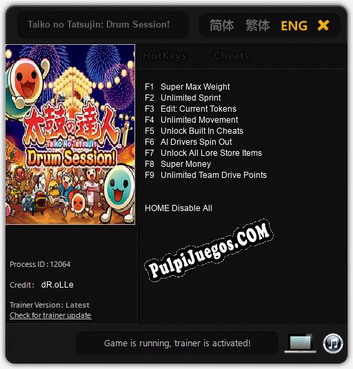 Entrenador liberado a Taiko no Tatsujin: Drum Session! [v1.0.1]