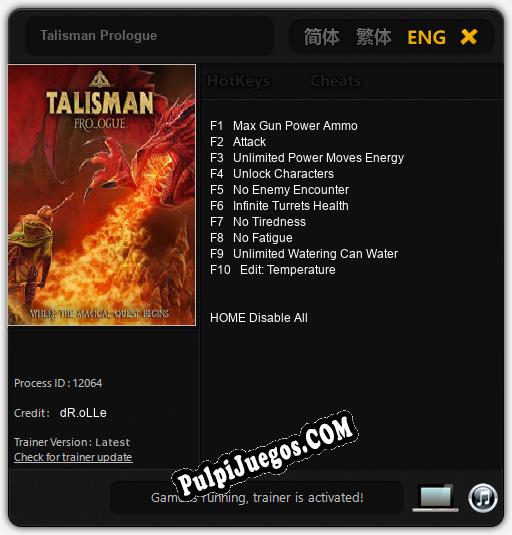 Talisman Prologue: Treinador (V1.0.81)