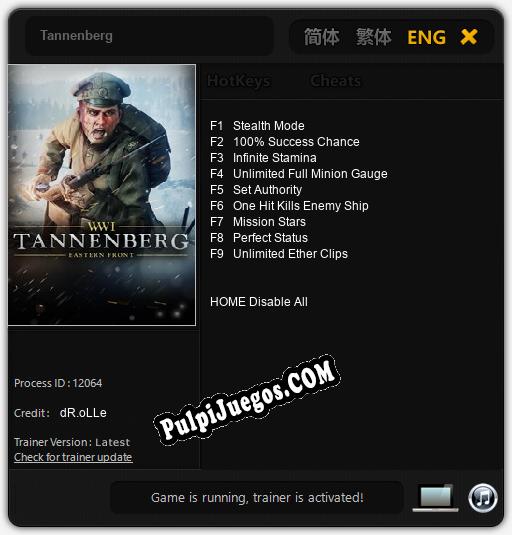 Tannenberg: Trainer +9 [v1.6]