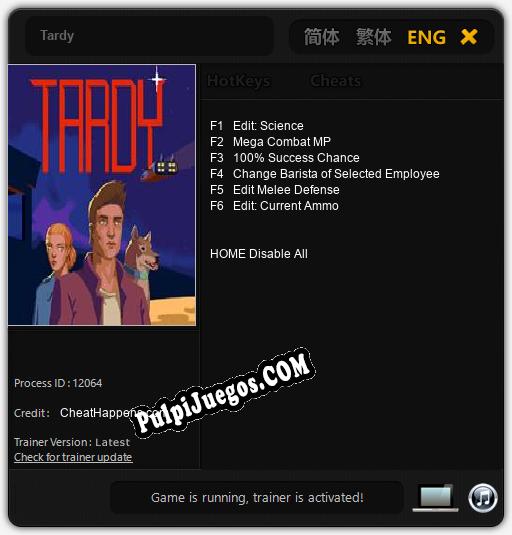 Tardy: Treinador (V1.0.21)