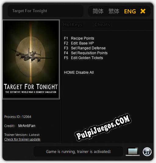 Target For Tonight: Treinador (V1.0.24)