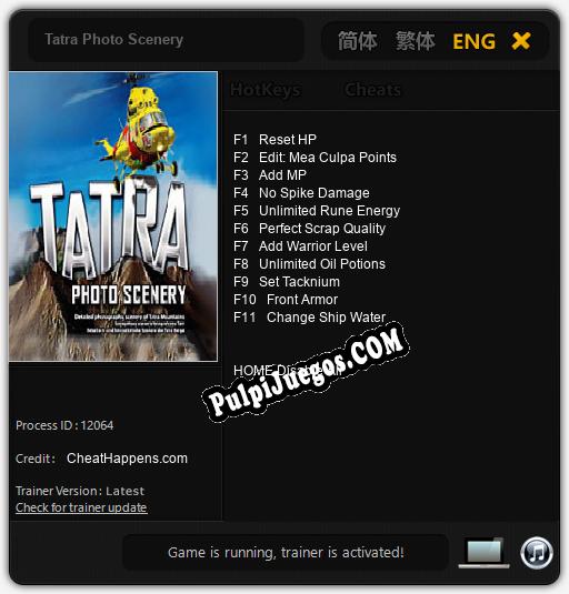 Entrenador liberado a Tatra Photo Scenery [v1.0.6]