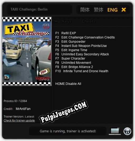 TAXI Challenge: Berlin: Treinador (V1.0.10)