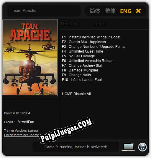 Team Apache: Treinador (V1.0.7)