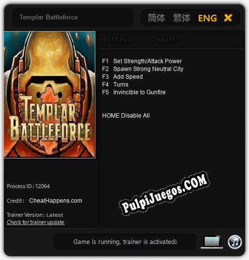 Entrenador liberado a Templar Battleforce [v1.0.7]