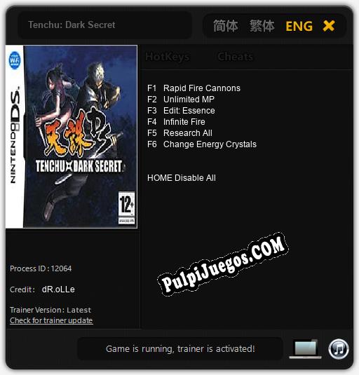 Tenchu: Dark Secret: Trainer +6 [v1.3]