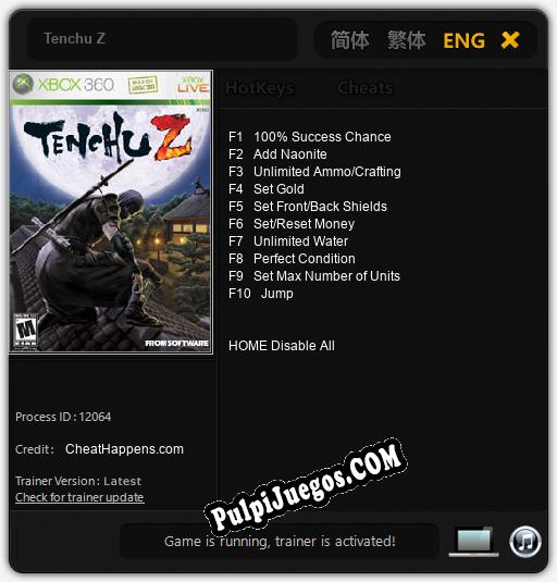 Entrenador liberado a Tenchu Z [v1.0.6]