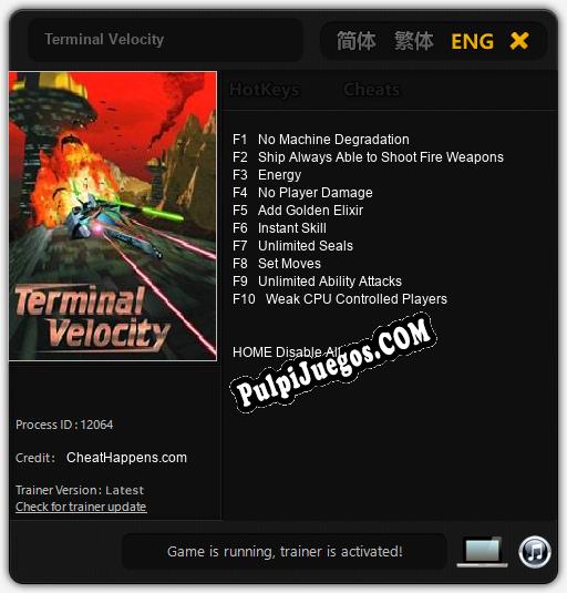 Terminal Velocity: Trainer +10 [v1.6]