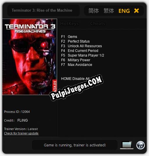 Terminator 3: Rise of the Machines: Treinador (V1.0.48)