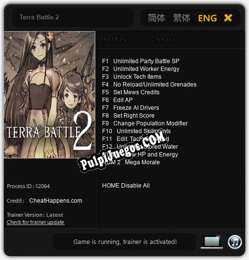 Terra Battle 2: Treinador (V1.0.54)