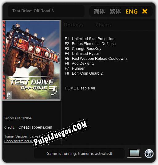 Entrenador liberado a Test Drive: Off Road 3 [v1.0.8]