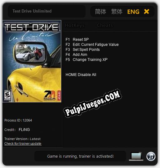 Test Drive Unlimited: Cheats, Trainer +5 [FLiNG]