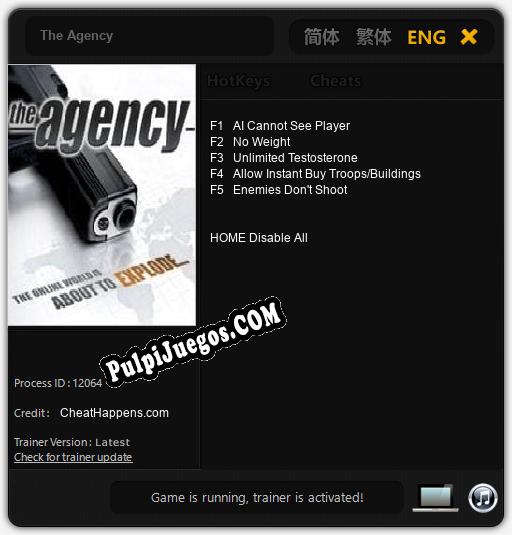 The Agency: Treinador (V1.0.38)