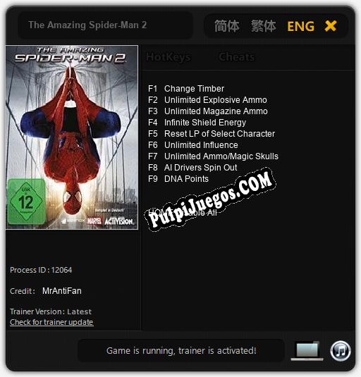 The Amazing Spider-Man 2: Cheats, Trainer +9 [MrAntiFan]