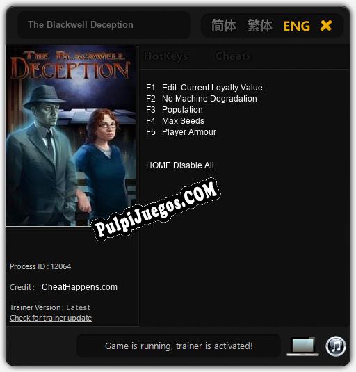 Entrenador liberado a The Blackwell Deception [v1.0.2]