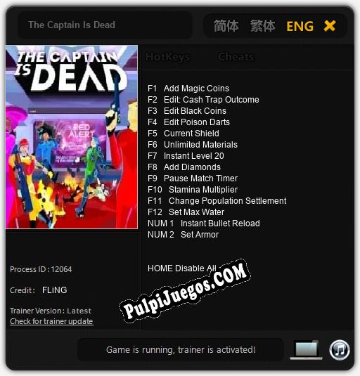 Entrenador liberado a The Captain Is Dead [v1.0.5]