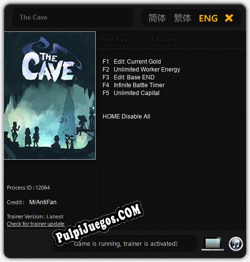 The Cave: Trainer +5 [v1.9]