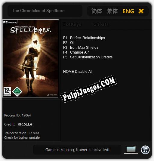 Entrenador liberado a The Chronicles of Spellborn [v1.0.9]