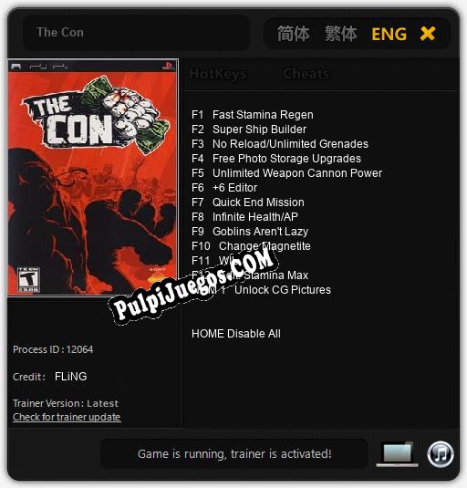 The Con: Cheats, Trainer +13 [FLiNG]