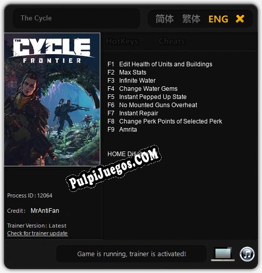 Entrenador liberado a The Cycle [v1.0.1]