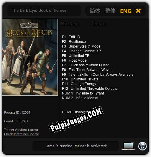 The Dark Eye: Book of Heroes: Cheats, Trainer +14 [FLiNG]