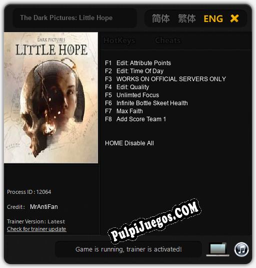 The Dark Pictures: Little Hope: Cheats, Trainer +8 [MrAntiFan]