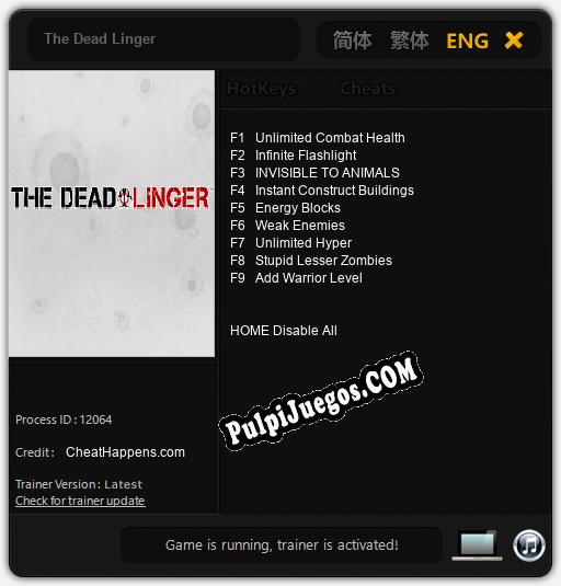 Entrenador liberado a The Dead Linger [v1.0.5]