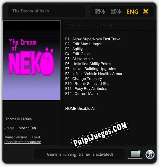 The Dream of Neko: Cheats, Trainer +12 [MrAntiFan]