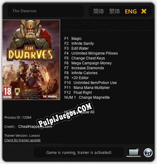 The Dwarves: Treinador (V1.0.92)