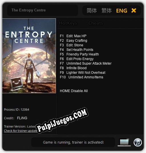 The Entropy Centre: Trainer +10 [v1.1]