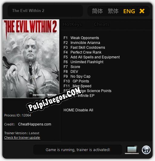 The Evil Within 2: Treinador (V1.0.36)