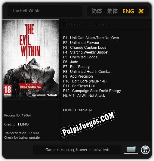 The Evil Within: Treinador (V1.0.4)