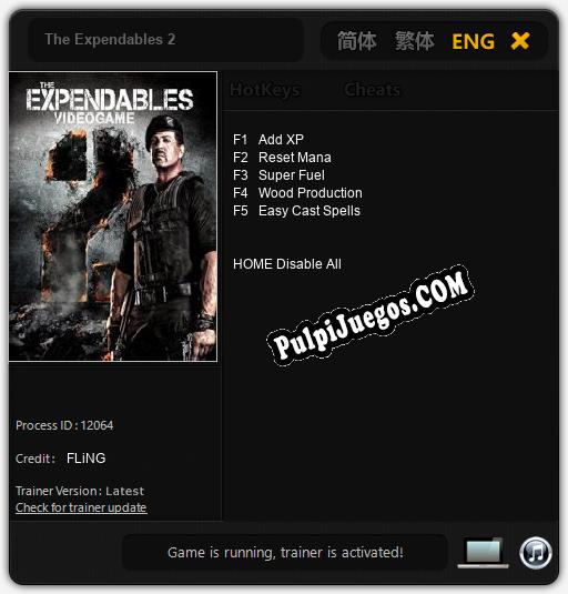 The Expendables 2: Trainer +5 [v1.7]