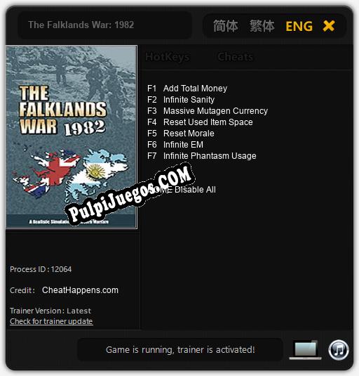 Entrenador liberado a The Falklands War: 1982 [v1.0.6]