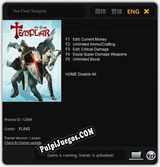 The First Templar: Treinador (V1.0.39)