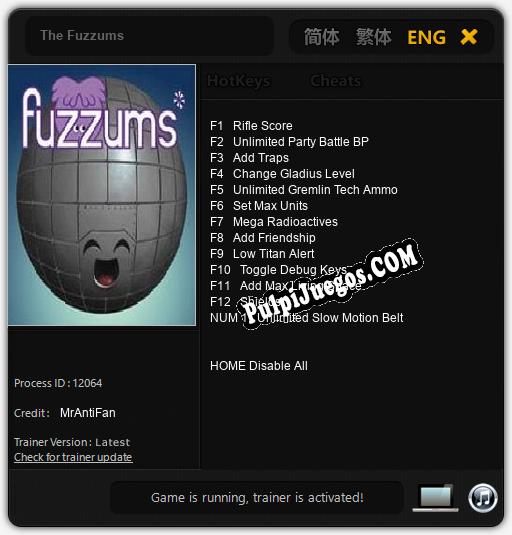 The Fuzzums: Cheats, Trainer +13 [MrAntiFan]