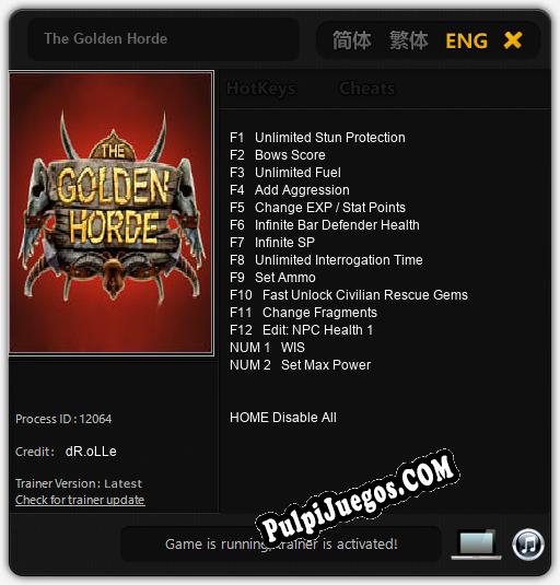 Entrenador liberado a The Golden Horde [v1.0.7]