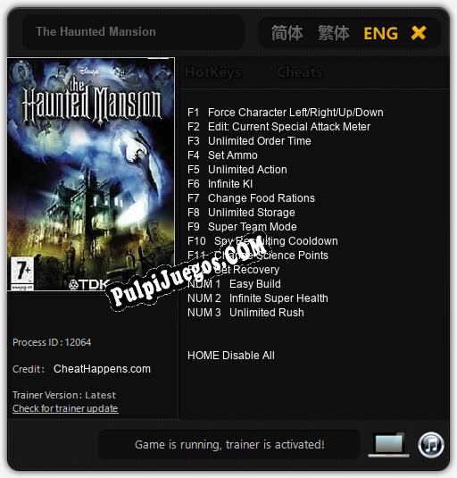 Entrenador liberado a The Haunted Mansion [v1.0.7]