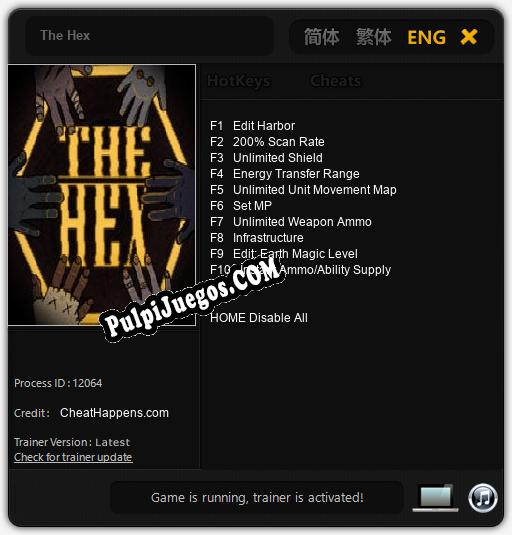 The Hex: Cheats, Trainer +10 [CheatHappens.com]