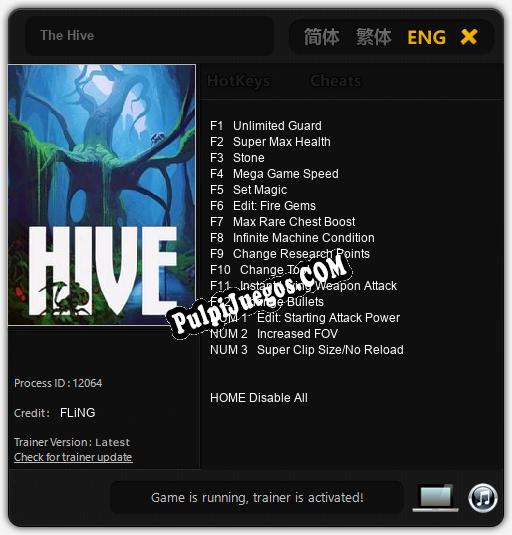 The Hive: Cheats, Trainer +15 [FLiNG]