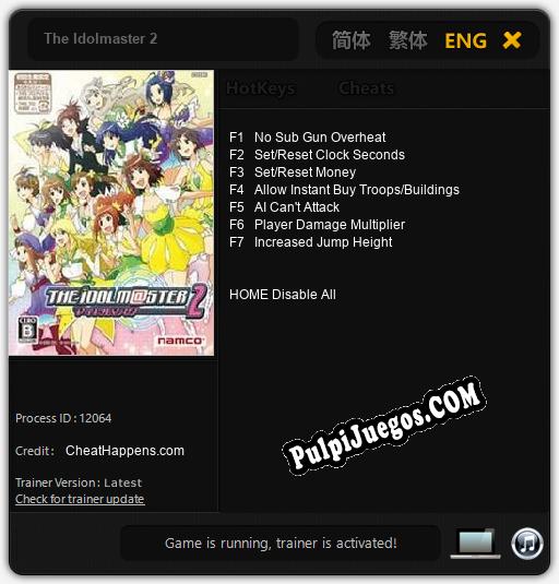 The Idolmaster 2: Trainer +7 [v1.7]